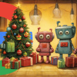 Google Robots Christmas Tree Presents