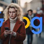 Woman Phone Street Google Logo