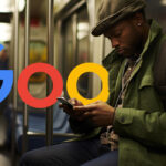 Man Subway Phone Google Logo