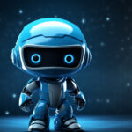 Blue Bing Robot Shadows