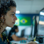 Brazil Support Woman Computer