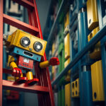 Google Robot Climbing Ladder