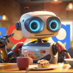 Google Robot Eating