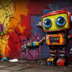 Google Robot Graffiti