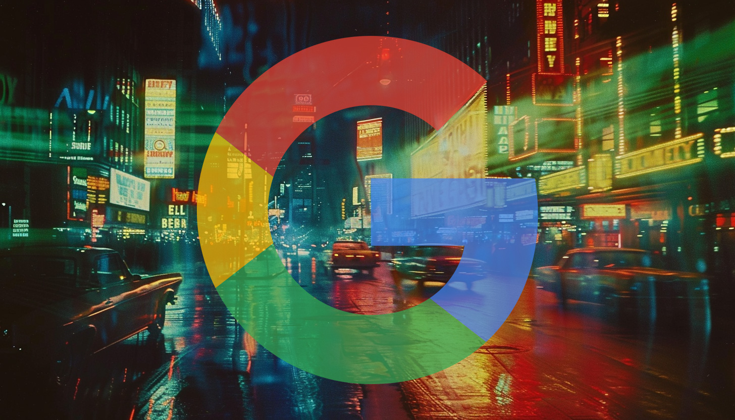 Old Times Square Google Logo