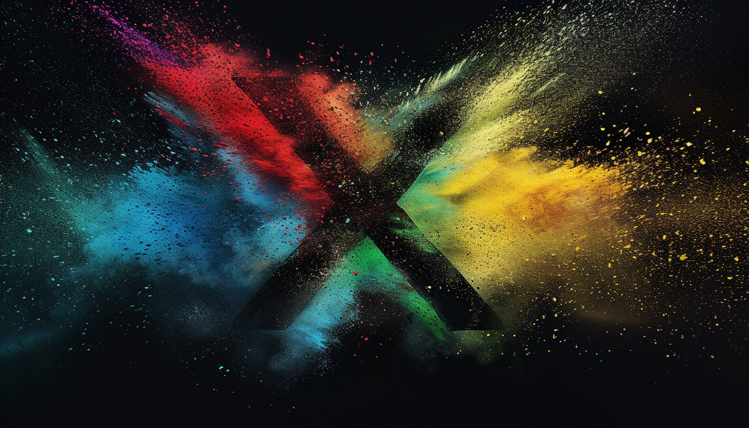 X Fading Into Google Colors
