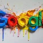 Colorful Dripping Paint Google Logo
