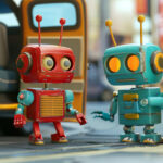 Google Robot Suitcase Taxi Move
