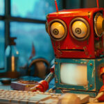 Confused Robot By Computer