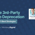 Promotional image for a SEJ webinar on Google 3rd-party cookie deprecation, featuring speakers Andrew Miller and Ryan Johnson. This session focuses on preparing a data collection strategy with company logos for Call