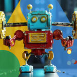 Google Ads Robot Lifting Weights