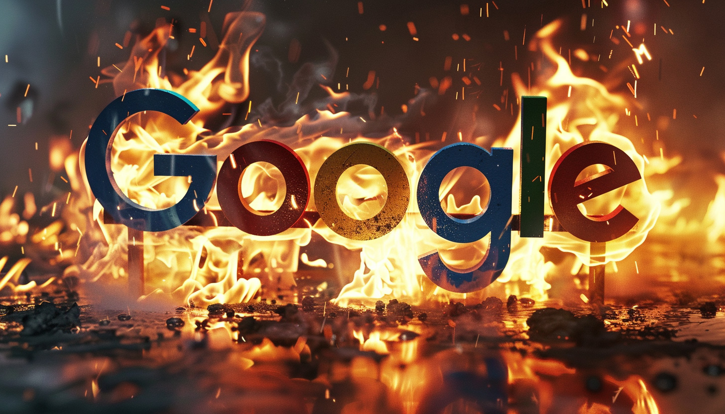 Google Logo Crash Burn