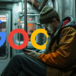 Man Subway Phone Google Logo