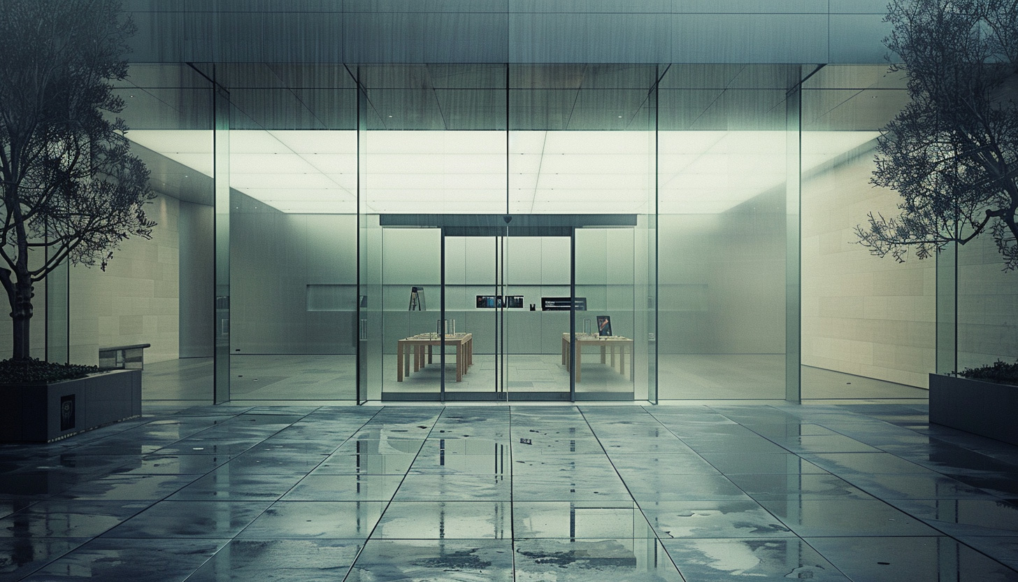Empty Apple Store