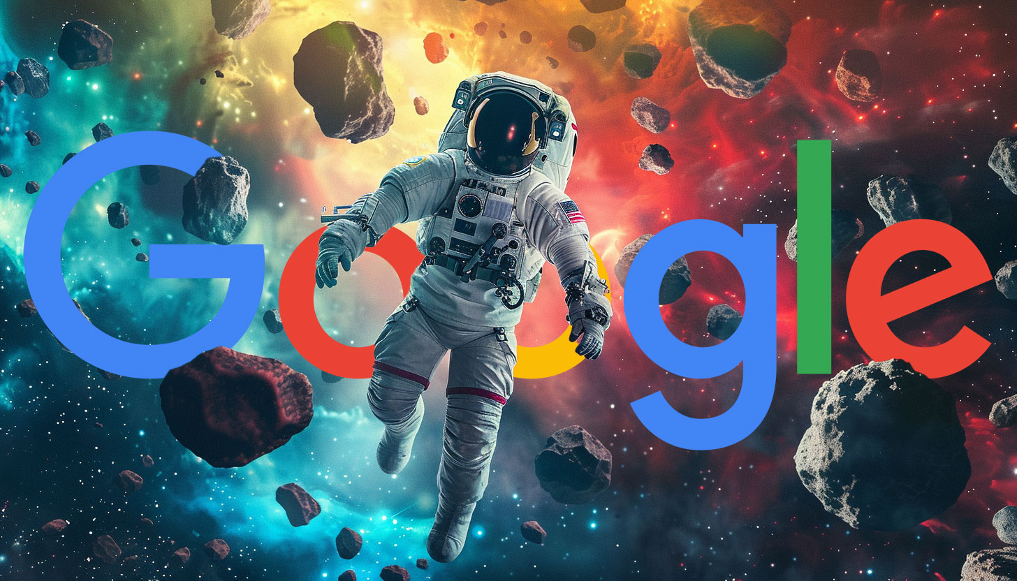 Google Astronaut Space Rocks