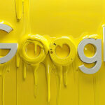 Google Dripping Liquid Yellow Logo