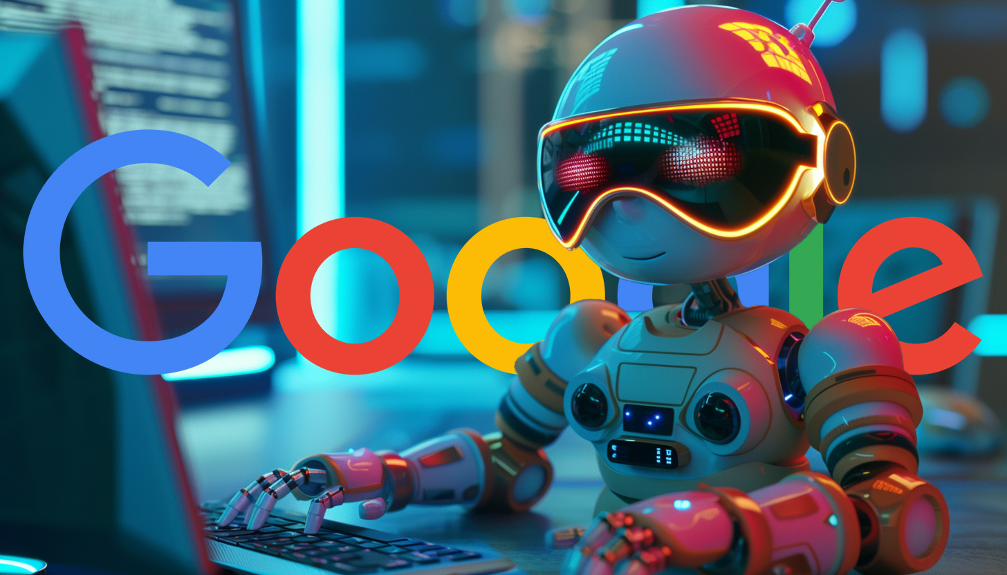 Google Robot Typing Computer