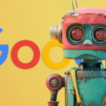 Sad Google Robot With Suspenders