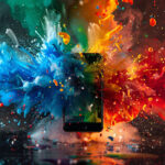 Mobile Phone Google Colors
