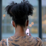 Woman Looking At Phone