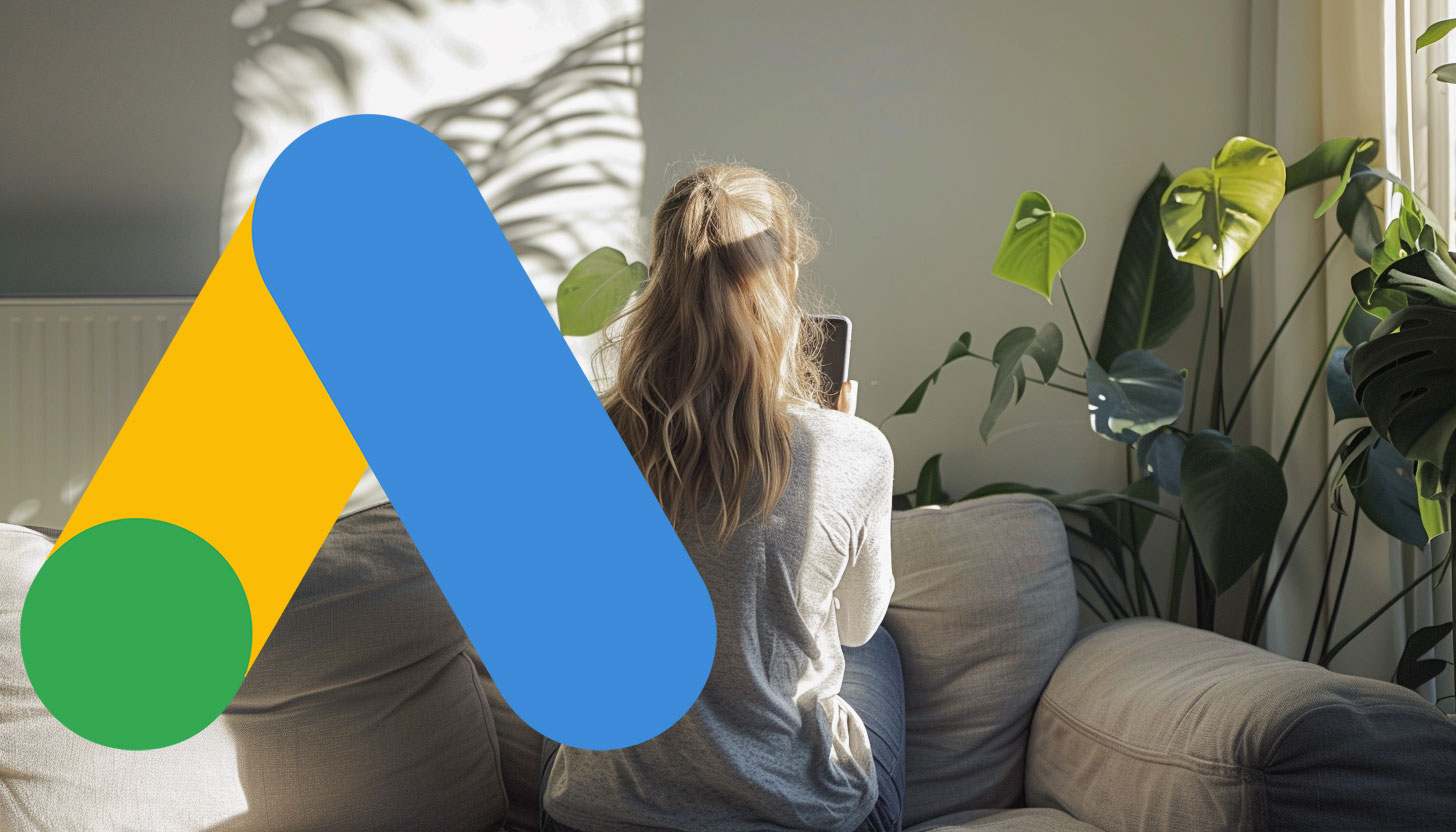 Google Ads Logo Woman Browsing