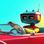 Google Robot In Car