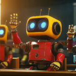 Google Robots Raising Hand Classroom