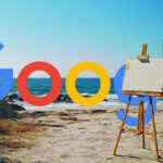 Painting Beach Google Logo