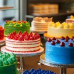 Rustybrick Cake Store With Red Blue Green And Yellow Cakes B731718f 65d0 45e7 971c 82aebdb