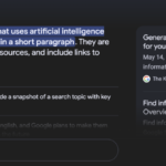 Google AI Overview example of generative engine optimization